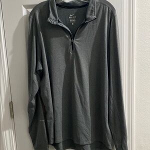 Nike Dri-FIT Charcoal Quarter Zip Shirt